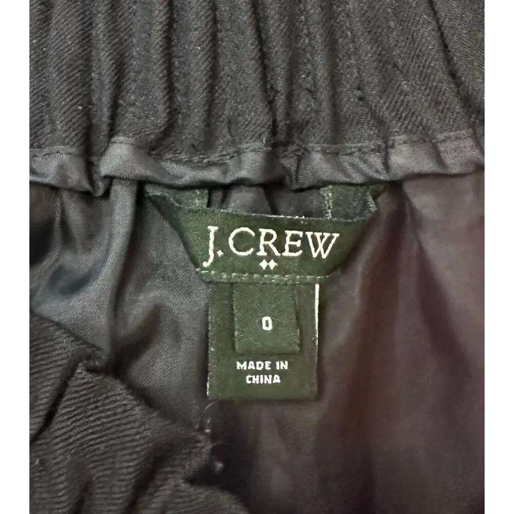 J. Crew Wool Blend Sidewalk Skirt Black 95435 Size 0